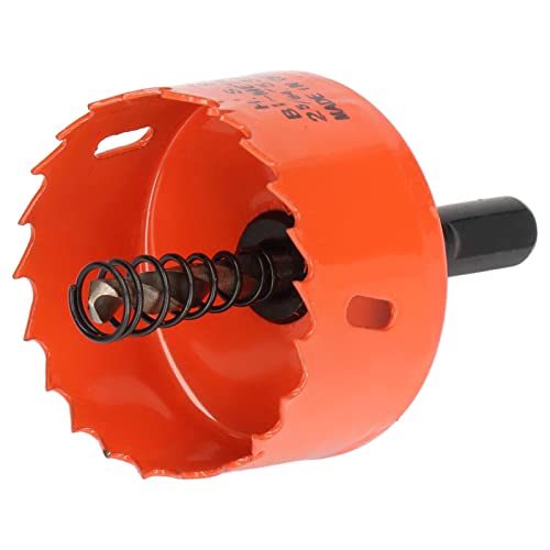 Fafeicy Lochsäge Bohrbohrbit Genau mit Scharfem Zähne Geschnitten, Einfache Chipentfernung 32 Mm Tiefe, Hochgeschwindigkeitsstahl -Lochschneider für Holzmetall (2-5/64 "(53 mm)) von Fafeicy