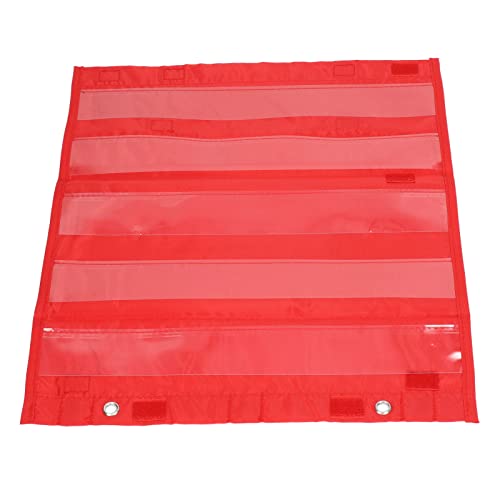 Fafeicy Magnetische Transparente Taschenkarte Zeitplan Tasche für Home School Aktivitäten Klassenzimmer Organisation (Rot) von Fafeicy