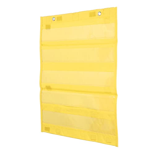 Fafeicy Magnetische Transparente Taschenkarte Zeitplan Tasche für Home School Aktivitäten Klassenzimmer Organisation (YELLOW) von Fafeicy