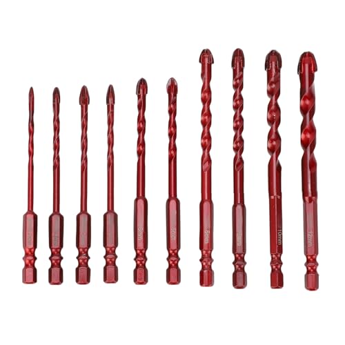 Fafeicy Mauerwerk Drillbits Set High Cobalt Betonbit 1/8 Zoll Bis 1/2in für Fliesenglasziegelstein Keramikholz von Fafeicy