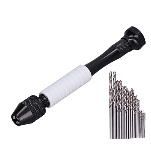 Fafeicy Mini Clamping Hand Drill -Werkzeug mit 25 Prozenter Hoher Stahlbits, Kompaktem und Leichtem Design für den Einfachen Betrieb und Tragen, Ideal für -Projekte und Präzisionsarbeit von Fafeicy