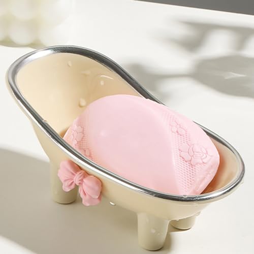 Fafeicy Mini -Unterstützung für das Precck Precium Plastic Drain Bad für eine Effiziente Lagerung Im Badezimmer und in der Bar (Silberplattierter Stil) von Fafeicy