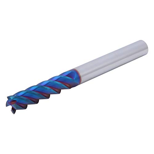 Fafeicy NACO Beschichtet 10 Mm Wolfram-Stahlmühlenschneider HRC65 ° 4-Flute End Mill-Für Hochharte Teile, Gute Leistung für Bearbeitungszentren (10 * 40 * 10d*100l) von Fafeicy