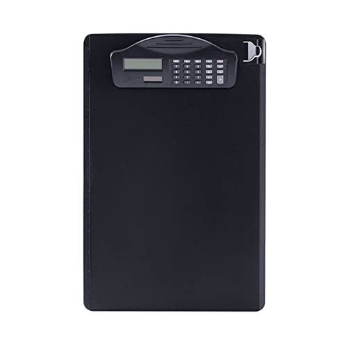 Fafeicy Plastikklemme mit Ordnerrechner Bleistift Tragamoneas (BLACK) von Fafeicy