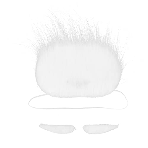 Fafeicy Santa Beard Set, Weicher Ungiftiger Falscher Augenbrauen Ist Selbstklebender Weihnachtsfeier Halloween Bart für Geburtstagsfeier für Kostümparty für Weihnachten für Halloween Fafeicy Santa Beard Set, Weicher Ungiftiger Falscher Augenbrauen Ist Selbstklebender Weihnachtsfeier Halloween Bart für Geburtstagsfeier für Kostümparty für Weihnachten für Halloween von Fafeicy