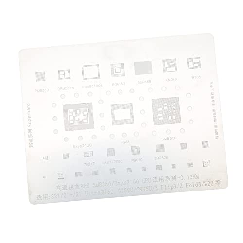 Fafeicy Schnelles Zinnpflanzen -BGA -Neuballer -Schablone, Genaue Positionierung der CPU -Neuballer -Vorlage für die -Serie mit Snapdragon 888, SM8350, XYN2100 CPU von Fafeicy