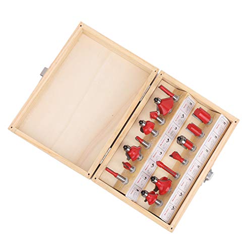 Fafeicy Set von Cutter Cutter -Teilen aus Dauerhafter Carbonstahl -Tischlerei mit 1/4 "Schachtel für Feste Platte, MDF, 15 Stangenstücke Fafeicy Set von Cutter Cutter -Teilen aus Dauerhafter Carbonstahl -Tischlerei mit 1/4 "Schachtel für Feste Platte, MDF, 15 Stangenstücke von Fafeicy