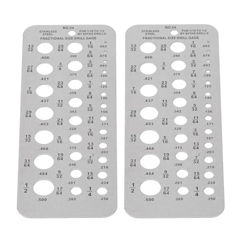 Fafeicy Werkzeug Zur Messung von Bohrbitanzeigen, Edelstahl 29 Loch Metrik Imperial Drill Index Indikator 1/16-1/2in für Workshop- und DIY-Projekte Fafeicy Werkzeug Zur Messung von Bohrbitanzeigen, Edelstahl 29 Loch Metrik Imperial Drill Index Indikator 1/16-1/2in für Workshop- und DIY-Projekte von Fafeicy