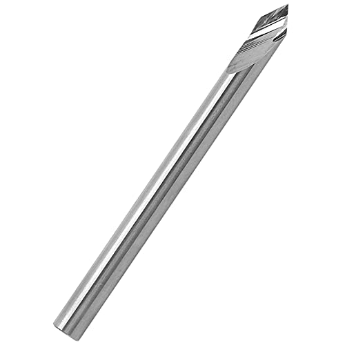 Gravurbit, Bohrpunktmesser CNC-Router-Graveur, Hochgeschwindigkeits-Stahl-Schnitzendemühle, 3,175 X 60 ° X 0,1 X 40 L für Holzschnitze, Geeignet für Geeignet von Fafeicy