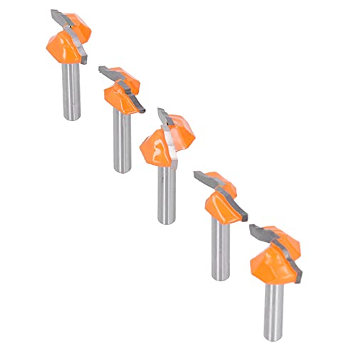 Holzbearbeitungs -Cutter -Werkzeuge Mahlen Cutter 5pcs 1/4 Shank Router Bit für Schranktür Wide Range -Anwendungen von Fafeicy