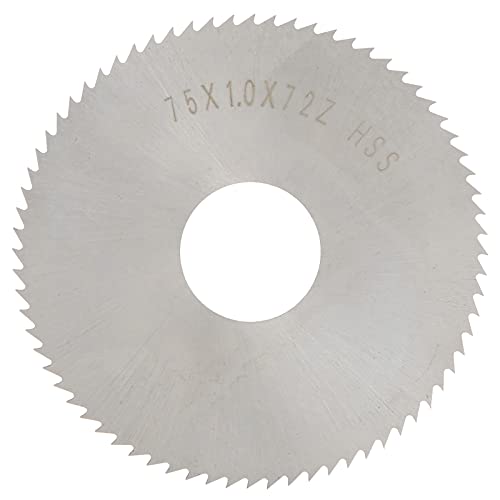 Kreissägenklinge, Hochgeschwindigkeitsstahl 72 Zähneschneidemöcher für Holz, Geeignet für Stahl, Aluminium, Eisen von Fafeicy