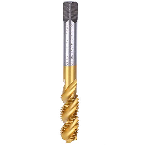M12X1.75 Mm Spiralflächtiger Fassbohrer, Hochgeschwindigkeitsstahlschraubenwerkzeug für Edelstahl, Stahlplatte für Verschiedene Metalle von Fafeicy