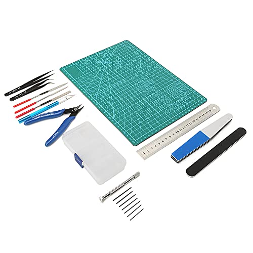 Modellierer Craft Tool Set Model Building Pweezers Lineal Datei Kit Schere Messer für Modelllüfterhandwerksbyisten Modellierer Craft Tool Set Model Building Pweezers Lineal Datei Kit Schere Messer für Modelllüfterhandwerksbyisten von Fafeicy