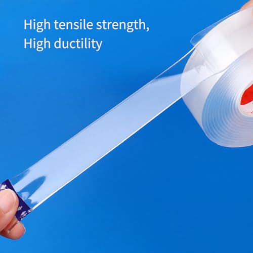 Nano Tape Heavy Duty Doppelseitige Klebstoff für Wände Badezimmer Küche, Transparentes Abnehmbares Klebeband für Innen Im Freien, Ein Starkes Montageband Büroversorgungen [hohe Viskosität] den (#2) von Fafeicy