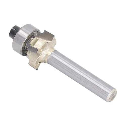 Runden über Router Bit 4 Flöte 1/4in Shank Mahlen Cutter Rand für Holzbearbeitung, Büro und Wohnungsbaudekoration von Fafeicy