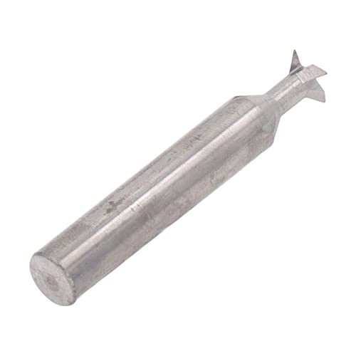 Schwalbenschwanz -Carbid -Router Bit 4 Flöte Fräser Cutter für Holzbearbeitung, Hohe Härte Schwalbenschwanz für Effizient (10x45°x60L) von Fafeicy