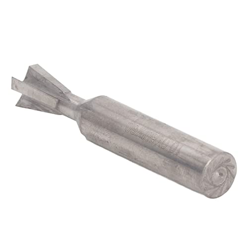 Schwalbenschwanz -Carbid -Router Bit 4 Flöte Fräser Cutter für Holzbearbeitung, Hohe Härte Schwalbenschwanz für Effizient (10x80°x60L) von Fafeicy
