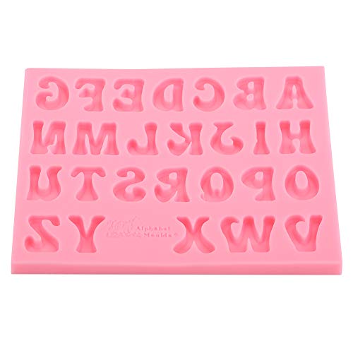 Silikon Alphabet Form 26 Buchstaben -Werkzeug für Stammseife und Wiederverwendbares Flexible Einfache Saubere Handwerksform von Fafeicy