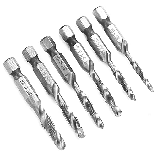 Spiralflöte -Hahn, Kombinierter Klopfbohrer -Bit -Set HSS Hex Shank Handwerkzeuge für Holz, Kunststoff, Aluminium, Geeignet für Produktionsanwendungen, Automobilwartung Spiralflöte -Hahn, Kombinierter Klopfbohrer -Bit -Set HSS Hex Shank Handwerkzeuge für Holz, Kunststoff, Aluminium, Geeignet für Produktionsanwendungen, Automobilwartung von Fafeicy