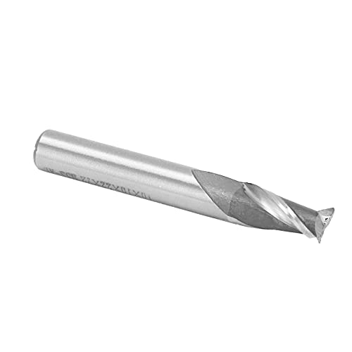 Spiralmühle, Hochgeschwindigkeits -Stahl -Endmühle 2 Flöte Gerade Schaftschneider -Werkzeug -Set für CNC -Fräsen, Hardware, Acryl, Holzbearbeitung (10 * 10 * 22 * 72) von Fafeicy