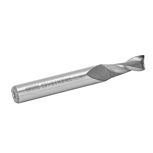 Spiralmühle, Hochgeschwindigkeits -Stahl -Endmühle 2 Flöte Gerade Schaftschneider -Werkzeug -Set für CNC -Fräsen, Hardware, Acryl, Holzbearbeitung (7 * 8 * 19 * 63) von Fafeicy