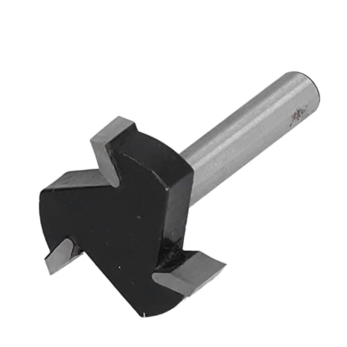 Spoilboard -Oberflächen -Router -Bits, 6mm Schaft 3 Flöte Holzbräuchtenschneider für das Rillen mit Stabiler Struktur, MDF, Acryl, Partikelplatine YG6 -Legierungs von Fafeicy