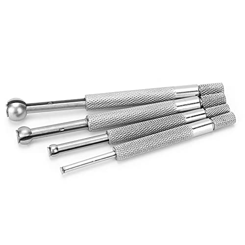 Teleskop-Kugelmessgerät-Set für Bohrungsmessgeräte mit Rutschfestem Diamantgriff, Feststellvorrichtung für Präzise Messungen, 4 Verschiedene Messgeräte, Bereich 3–13 Mm, von Fafeicy