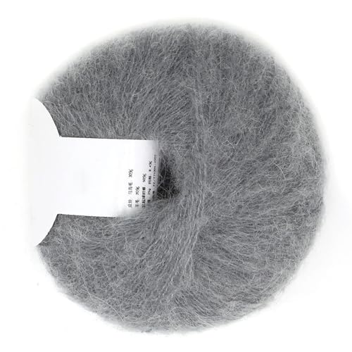 Fafeims 12 Farben Set Mohair Garn Entfesseln Kreativität mit Wollgarn für -Gewebe, Anti- & Anti-Shrinkage (09 Rosenpulver) von Fafeims
