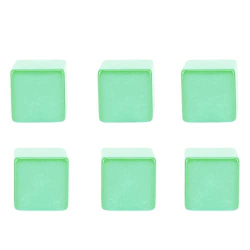 Fafeims Leere DIY -Würfelblöcke auf 6 Unvollendeten Seiten für das Party -Puzzle Unterricht, 6 PCs Plastikwürfel für die Spielzeit der Familie (GREEN) von Fafeims