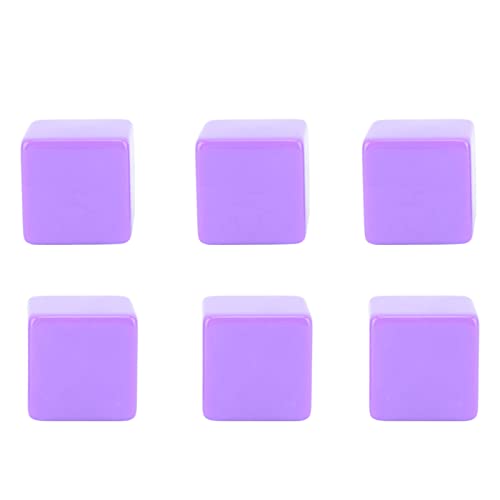 Fafeims Leere DIY -Würfelblöcke auf 6 Unvollendeten Seiten für das Party -Puzzle Unterricht, 6 PCs Plastikwürfel für die Spielzeit der Familie (PURPLE) von Fafeims