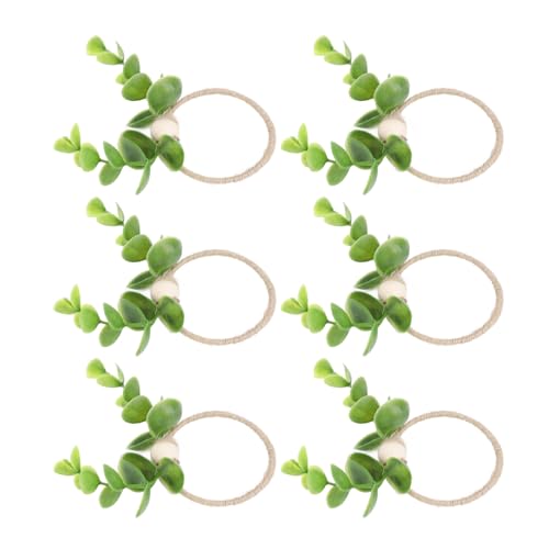 Fafeims Pflanzenseile Perlen Servietten Ringe Holzperlen Ringe Miniatur Grüne Pflanzendekor 10pcs mit Grünem Design für DIY Dollhouse Hotel Tischeinstellungen Fafeims Pflanzenseile Perlen Servietten Ringe Holzperlen Ringe Miniatur Grüne Pflanzendekor 10pcs mit Grünem Design für DIY Dollhouse Hotel Tischeinstellungen von Fafeims