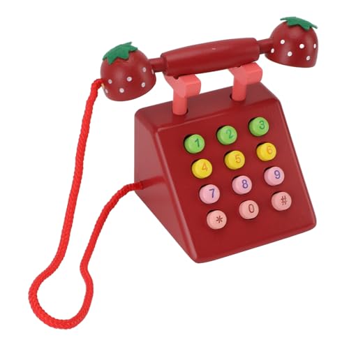 Telefonspielzeug aus Holz, Fördert die Vorstellungskraft und die Fähigkeiten mit Dem Telefon, Ideal aus Buchenholz Gefertigt, um die Bindung zwischen Familie und Kind zu Stärken Telefonspielzeug aus Holz, Fördert die Vorstellungskraft und die Fähigkeiten mit Dem Telefon, Ideal aus Buchenholz Gefertigt, um die Bindung zwischen Familie und Kind zu Stärken von Fafeims