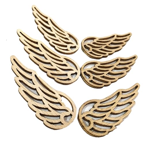 10 Pieces Unvollendete Holzscheiben Flügel Geformte Holzausschnitte Für Malerei Handwerkshänge Dekoration Weihnachten Hochzeitsversorgung 10 Pieces Unvollendete Holzscheiben Flügel Geformte Holzausschnitte Für Malerei Handwerkshänge Dekoration Weihnachten Hochzeitsversorgung von Fahoujs