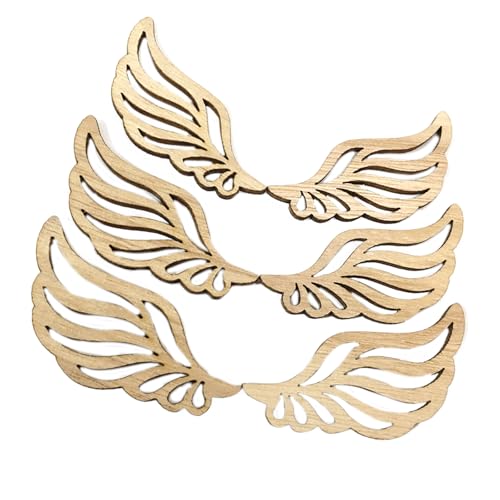 10 Pieces Unvollendete Holzscheiben Flügel Geformte Holzausschnitte Für Malerei Handwerkshänge Dekoration Weihnachten Hochzeitsversorgung 10 Pieces Unvollendete Holzscheiben Flügel Geformte Holzausschnitte Für Malerei Handwerkshänge Dekoration Weihnachten Hochzeitsversorgung von Fahoujs