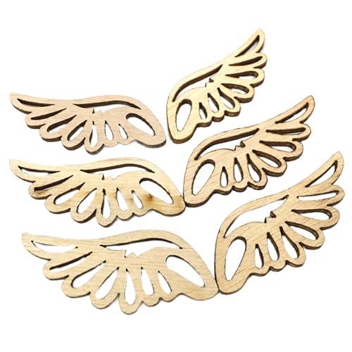 10 Pieces Unvollendete Holzscheiben Flügel Geformte Holzausschnitte Für Malerei Handwerkshänge Dekoration Weihnachten Hochzeitsversorgung 10 Pieces Unvollendete Holzscheiben Flügel Geformte Holzausschnitte Für Malerei Handwerkshänge Dekoration Weihnachten Hochzeitsversorgung von Fahoujs