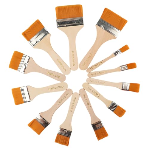 12 PCs/Set Multifunktional Pinsel Set BBQ Pinsel Nylon Haarmalerei Pinsel Gelbes Haarbrettpinsel Set Für Die Malen 12 PCs/Set Multifunktional Pinsel Set BBQ Pinsel Nylon Haarmalerei Pinsel Gelbes Haarbrettpinsel Set Für Die Malen von Fahoujs