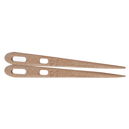 2 x Holznadeln, 15 mm Loch, Webnadeln 2 x Holznadeln, 15 mm Loch, Webnadeln von Fahoujs