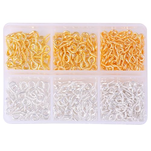 200pcs Augennadel 3 Verschiedene Schraubenstifthaken Für Schmuckstifte Und Anhänger Perlen Kunsthandwerksschraube 200pcs Augennadel 3 Verschiedene Schraubenstifthaken Für Schmuckstifte Und Anhänger Perlen Kunsthandwerksschraube von Fahoujs