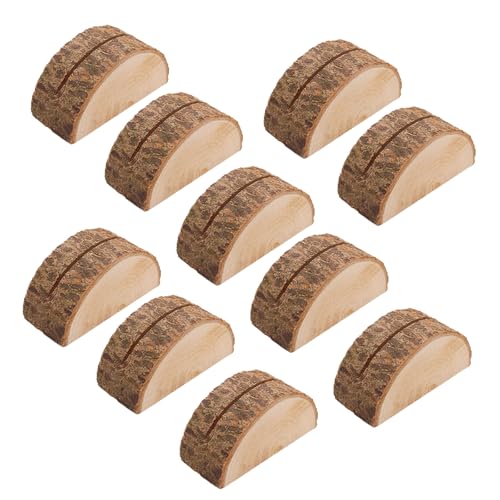 20pcs Holz Tischnummer Stehen Holz Names Holders Name Karten Food Label Memos Foto Für Hochzeitstischmarkierungen von Fahoujs