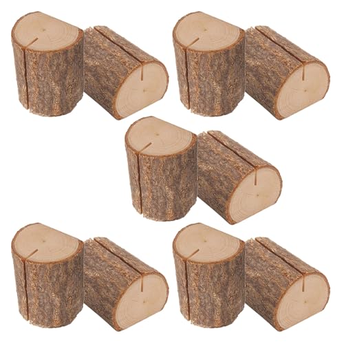 20pcs Holz Tischnummer Stehen Holz Names Holders Name Karten Food Label Memos Foto Für Hochzeitstischmarkierungen von Fahoujs