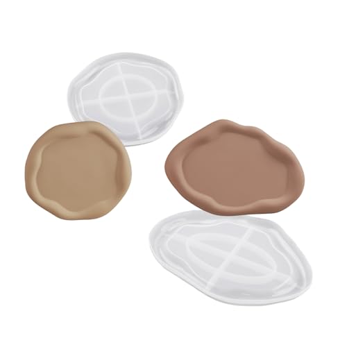 2pcs Epoxidharz Crafting Formen Große Silikonschalen Formen Kerzenhalter Formen Silikonstruktur Für Schmucktablettplatten von Fahoujs