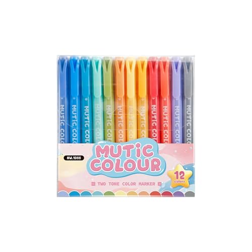 6/12/24 Farben Highlighter Marker Multifunktional Highlighter Pen Fluoreszierende Stift Doppelhead Highlighters Für Journal 6/12/24 Farben Highlighter Marker Multifunktional Highlighter Pen Fluoreszierende Stift Doppelhead Highlighters Für Journal von Fahoujs