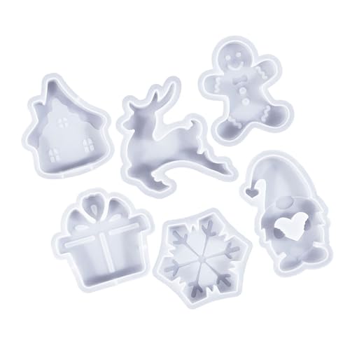 6/8pcs Weihnachten Thema Silikonformen Halloween Silikonkerzenformen Für Epoxidharz Kerze Home Dekoration 6/8pcs Weihnachten Thema Silikonformen Halloween Silikonkerzenformen Für Epoxidharz Kerze Home Dekoration von Fahoujs