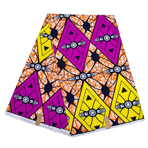Afrikanischer Wachdruckstoff 3yard Doppelseite Geometrisch Druck Polyester Stoff Für Nähen Von Handwerk Und Hausdekoration Afrikanische Wachsee Stoff von Fahoujs