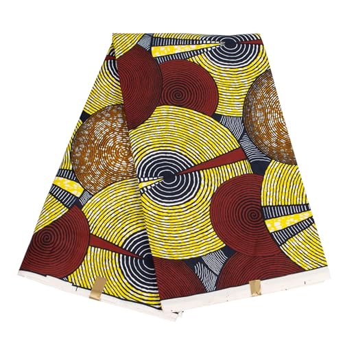 Afrikanischer Wachdruckstoff 3yard Doppelseite Geometrisch Druck Polyester Stoff Für Nähen Von Handwerk Und Hausdekoration Afrikanische Wachsee Stoff von Fahoujs