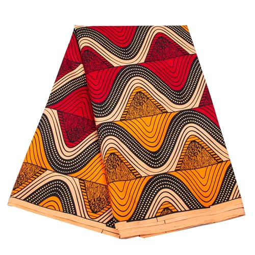 Afrikanischer Wachdruckstoff 3yard Doppelseite Geometrisch Druck Polyester Stoff Für Nähen Von Handwerk Und Hausdekoration Afrikanische Wachsee Stoff von Fahoujs
