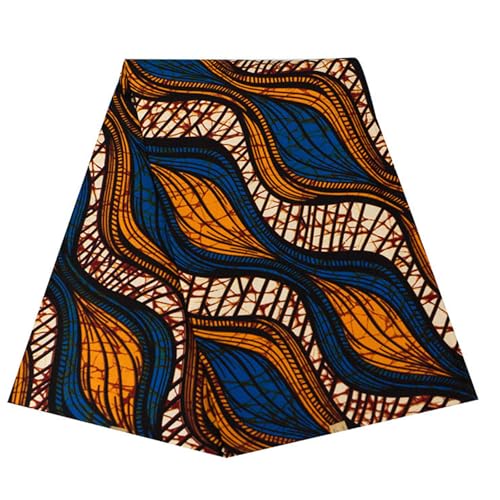 Afrikanischer Wachdruckstoff 3yard Doppelseite Geometrisch Druck Polyester Stoff Für Nähen Von Handwerk Und Hausdekoration Afrikanische Wachsee Stoff von Fahoujs