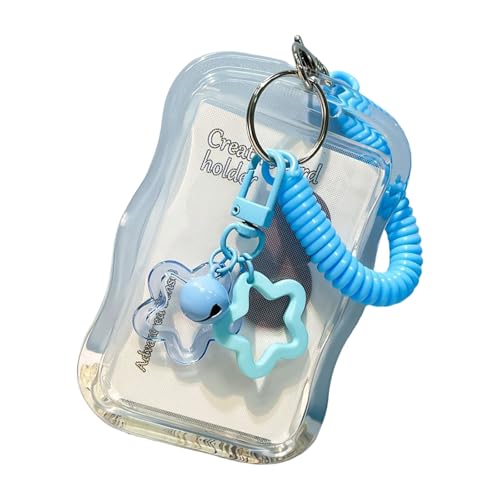 Clear Card Case Mit Spring String Card Holder Für Sicherheit Medicare Kreditwasserresistent Sleeve Star Sleeve von Fahoujs
