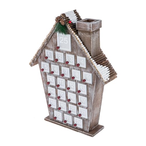 Countdown Kalender Mit 25 Geschenkkasten Weihnachtsfest Advent Holz Kalender Schreibtisch Ornament Für Weihnachtsferiendekoration von Fahoujs