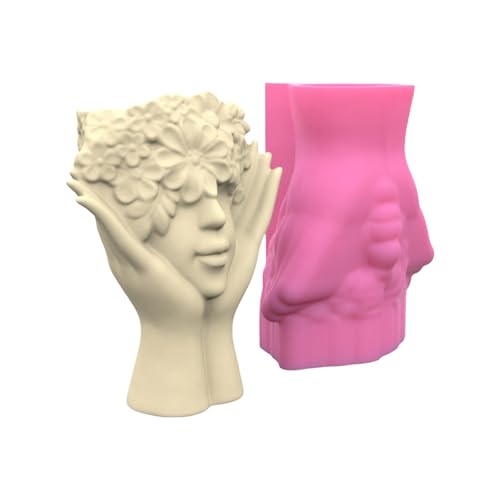 Einzigartige Silikon Crafting Formen Vase Formen Blütenform Blumenpot Form Epoxidharz Schimmel Silikonkunstfigur Formen von Fahoujs